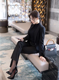 Wang Xinyao Yanni - NO.012 Buy watermark free black suit with pants, Gao Qilan(10)